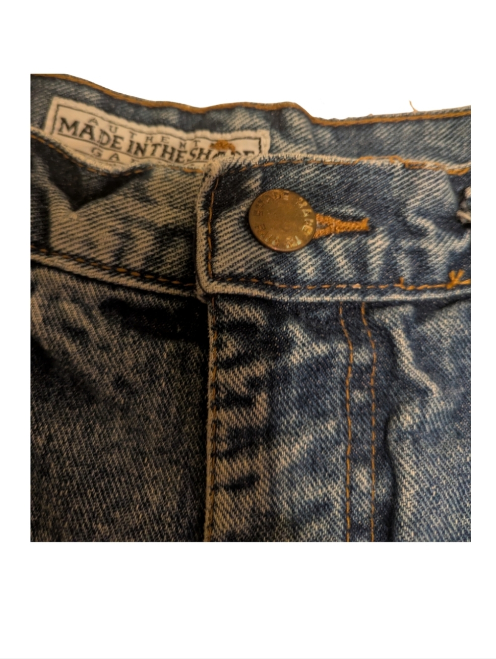 3/$15 Vintage Made in the Shade Denim High Rise Mom Shorts 90s - 26 - Picture 4 of 12
